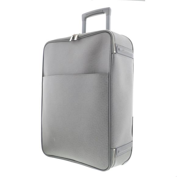 Louis Vuitton Pegas Bag Taiga Glacer Bag Gray 55 Carry - Picture 1 of 6